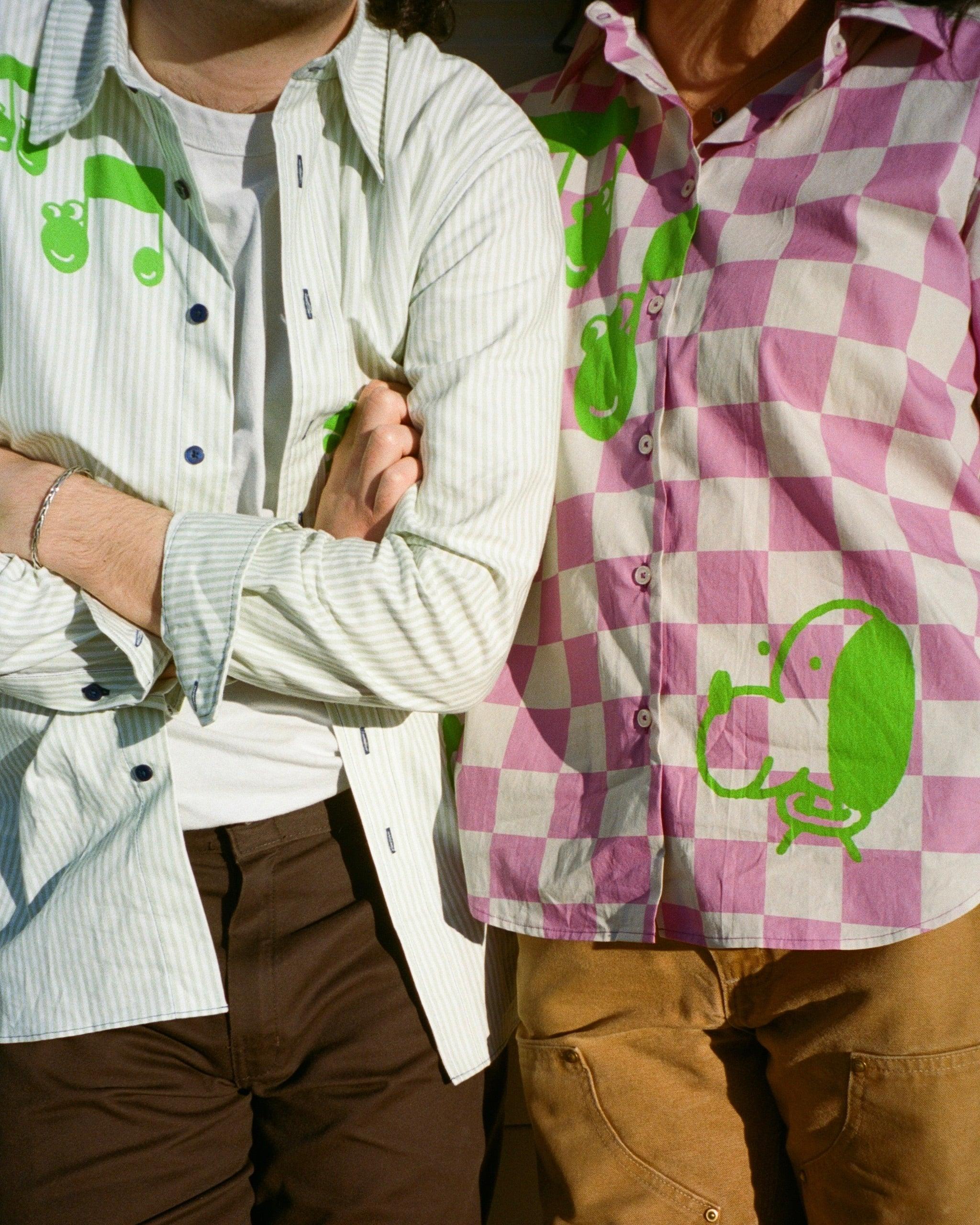 Big Print Checkered Oxford
