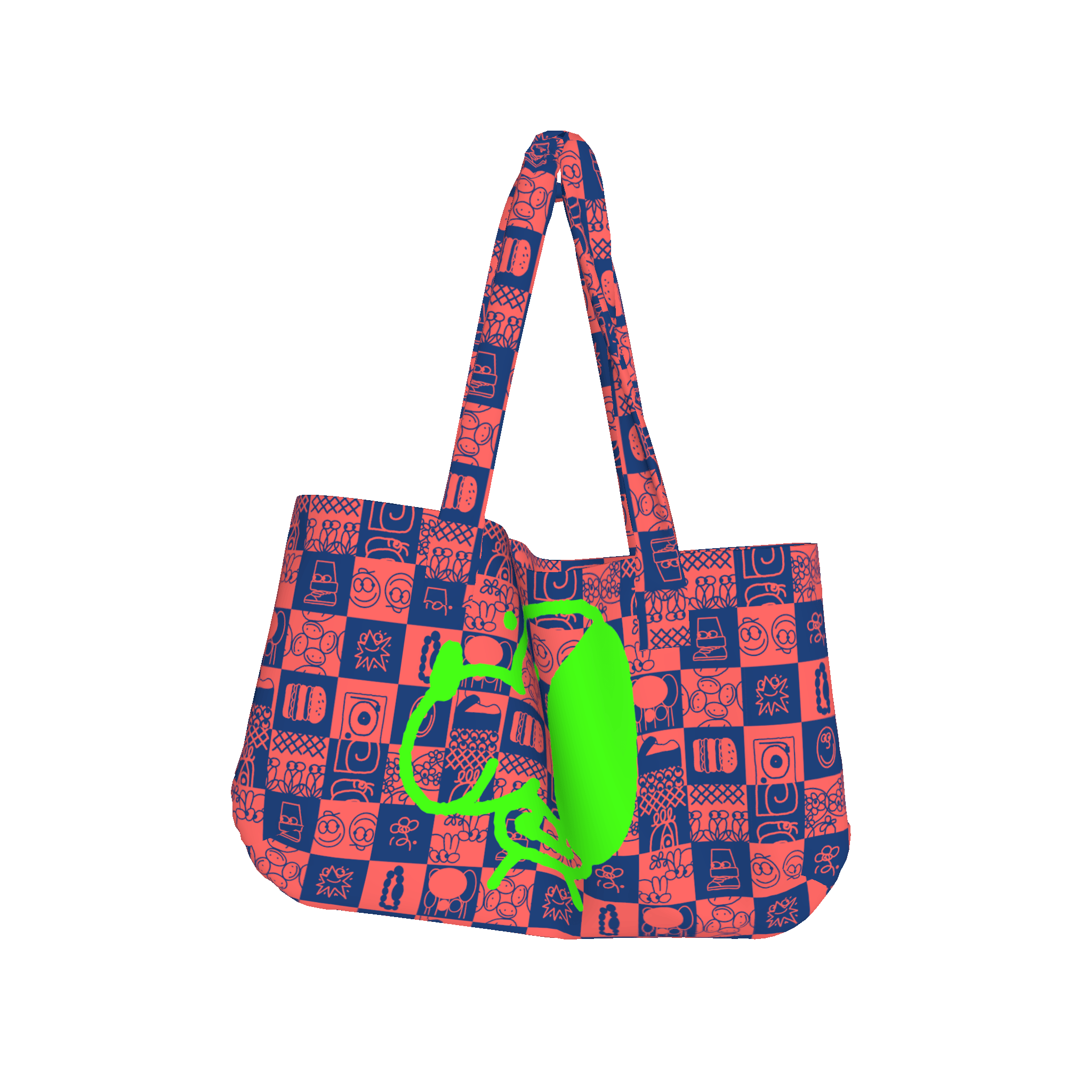 Lee's Midnight-Magenta Haze Revisited Tote