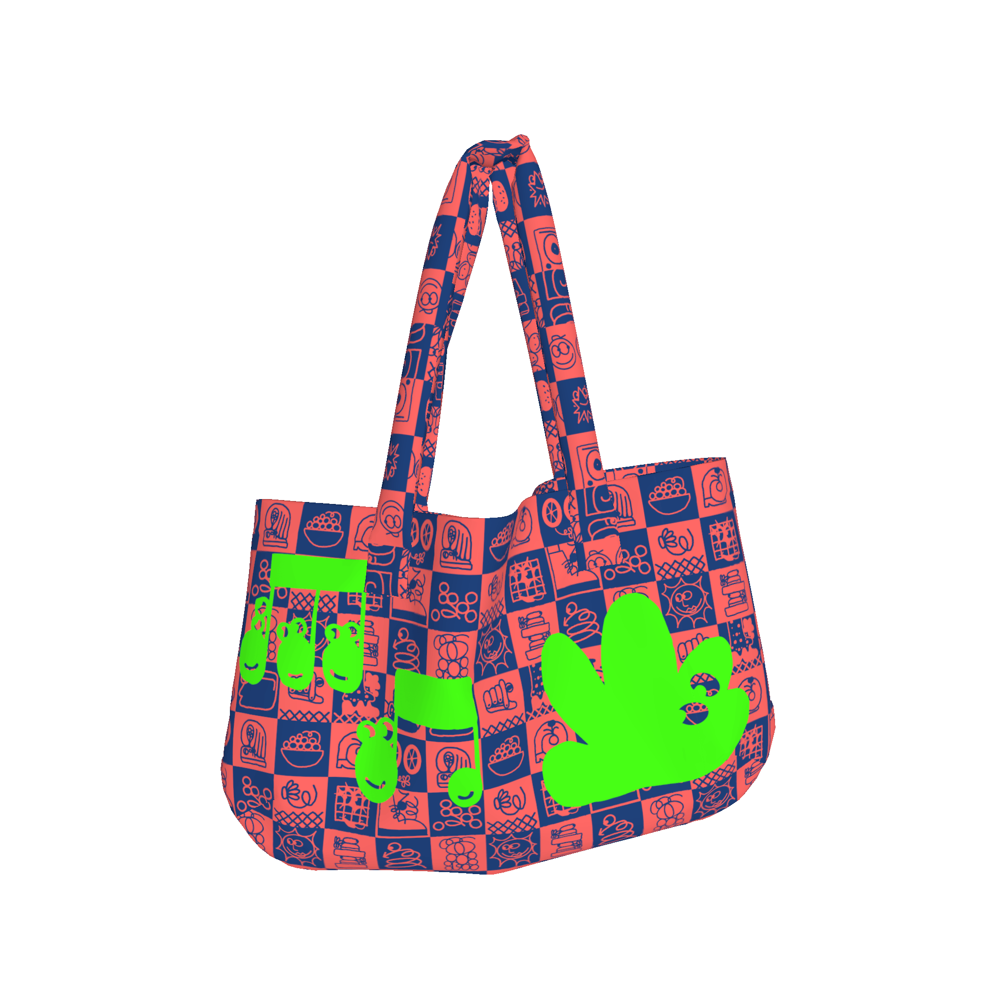 Lee's Midnight-Magenta Haze Revisited Tote