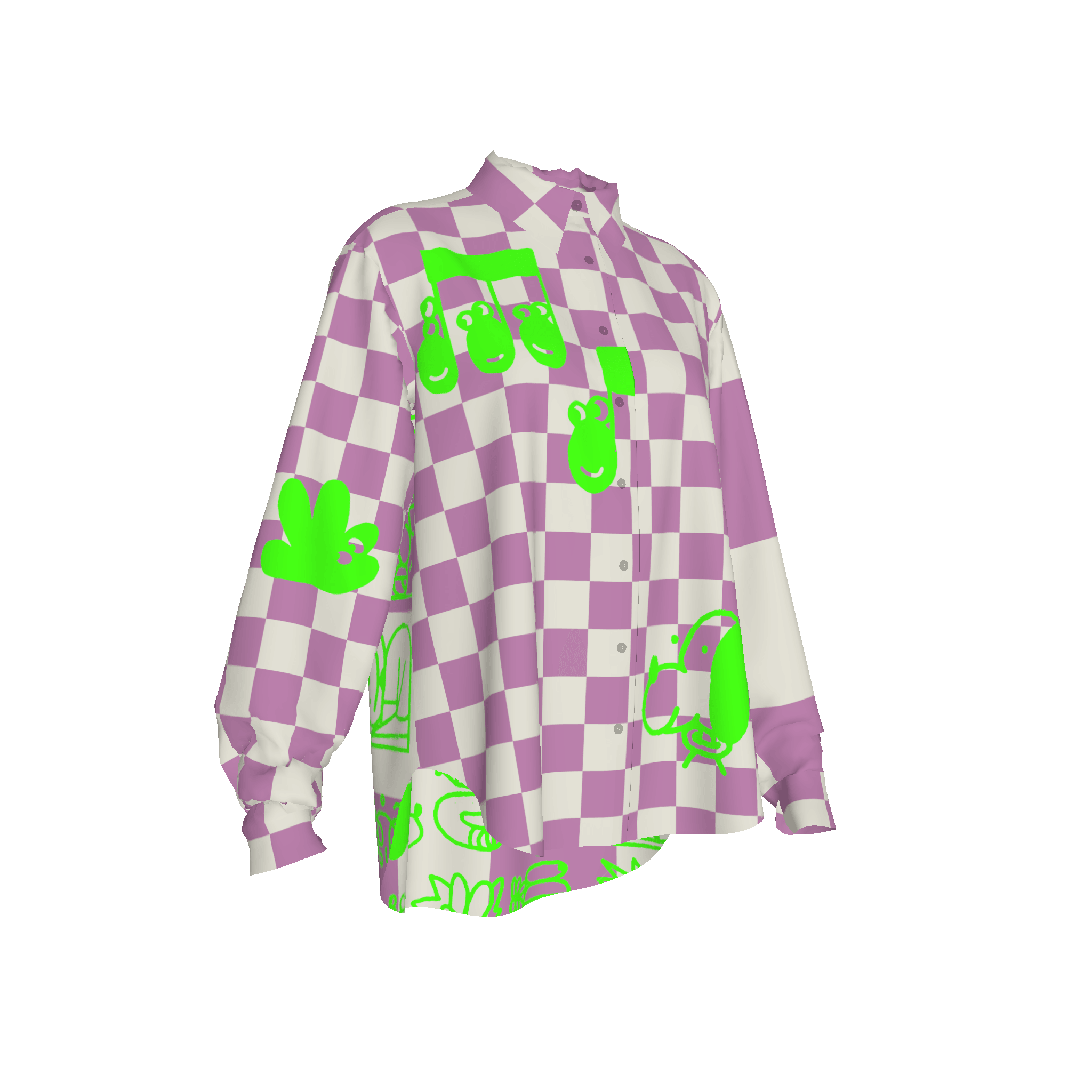 Big Print Checkered Oxford
